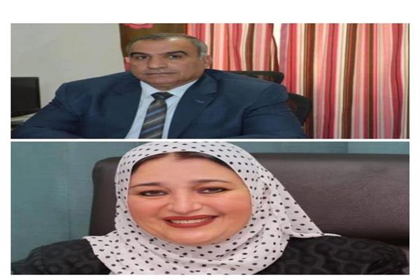 الدكتور عادل رحومه رئيس الاتحاد العربى للمجتمعات العمرانية والدكتورة عبير عصام عضو مجلس الاتحاد