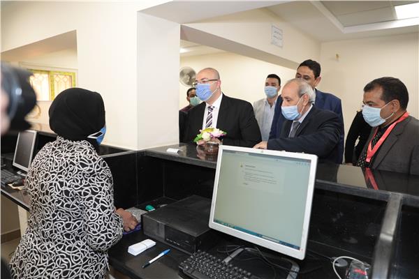 صورة من جولة محافظ بني سويف 