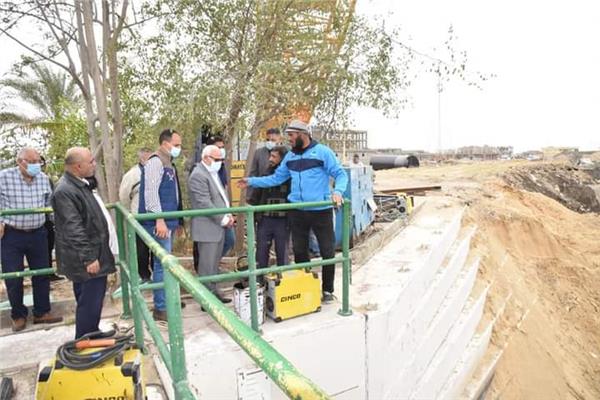 مشروع  محطة رفع مياة صرف بحر البقر 