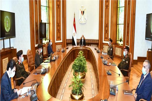 الرئيس السيسي خلال الاجتماع