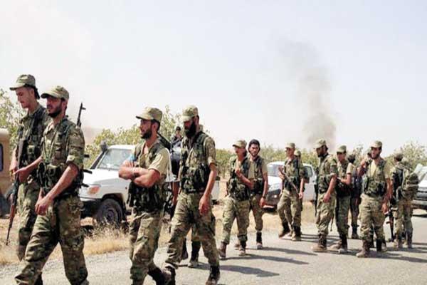  صورة أرشيفية لمرتزقة سوريين فى ليبيا 