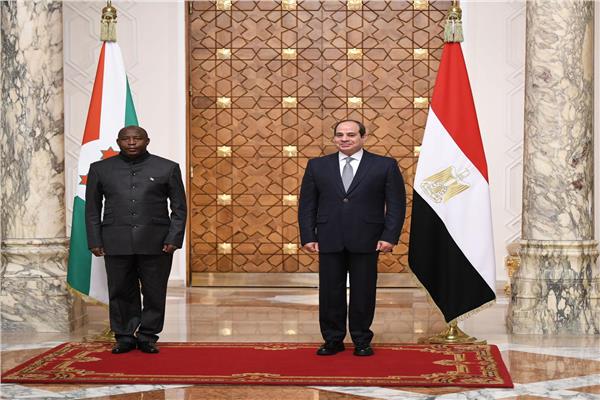 الرئيس عبدالفتاح السيسي ونظيره البوروندي إيفاريست ندايشيمي