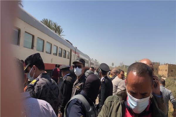 القيادات الأمنية في موقع الحادث