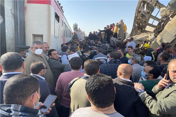 حادث تصادم قطارى سوهاج 