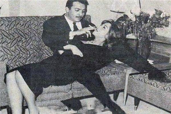 رشدي أباظة وسامية جمال