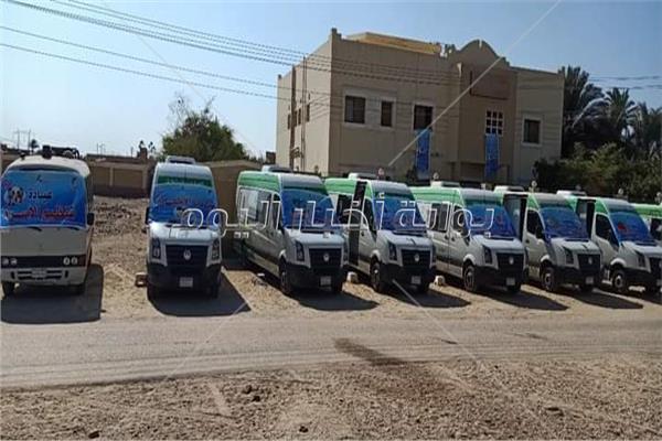 مستقبل وطن ينفذ قافلتين طبيتين بمركز المنيا