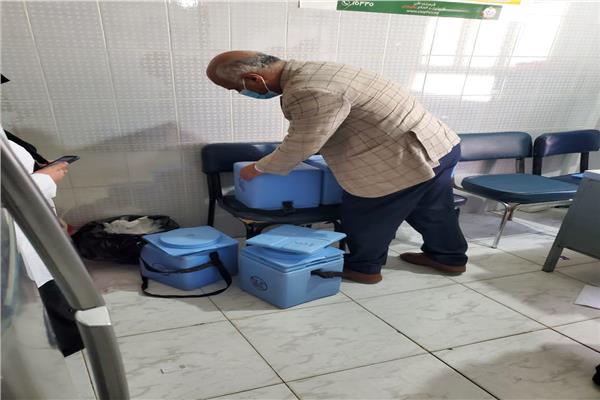 لحملة تطعيم شلل الاطفال بالوحدات الأولية 