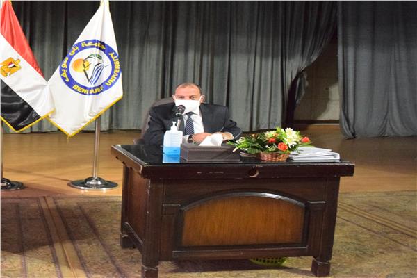  الدكتور منصور حسن رئيس جامعة بني سويف