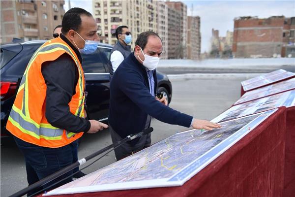 جولة الرئيس عبد الفتاح السيسي اليوم بمحور المستشار عدلي منصور