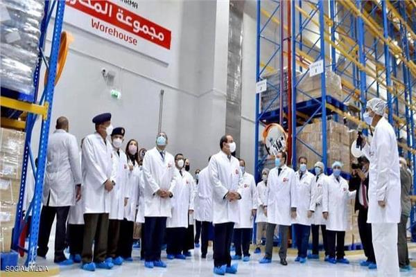 الرئيس السيسي يتفقد مدينة الدواء