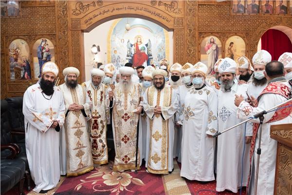 تدشين كنيسة الشهيد مارجرجس بقرية حارس بالبحيرة