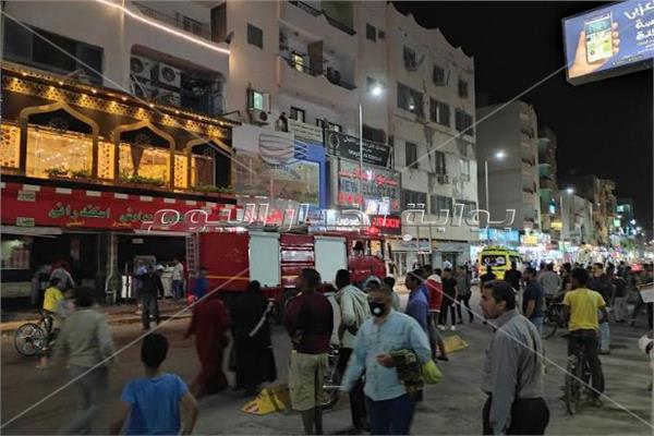 السيطرة على حريق بمطعم شهير بميدان السقالة في الغردقة