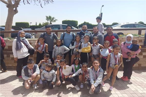 مركز شباب الجزيرة يحصد 32 ميدالية متنوعة في بطولة كأس مصر للجمباز