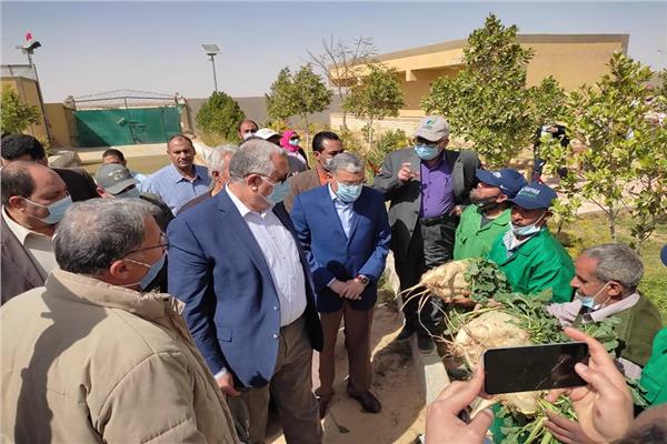 وزير الزراعة خلال جولته بالمنيا