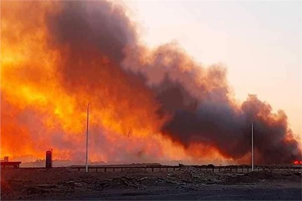 السيطرة على حريق بالغابة الشجرية بالغردقة
