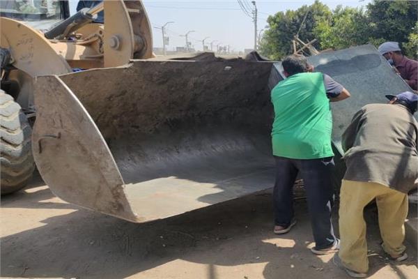 إزالة 320 حالة إشغال في بني سويف