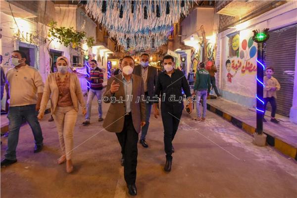 أهالي شارع عين جالوت يحتفلون برمضان ومحافظ الإسكندرية يشيد بجهودهم 
