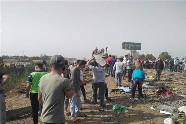 حادث انقلاب قطار طوخ
