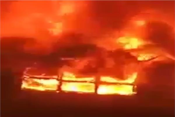 حريق بمزرعة دواجن بدمياط 