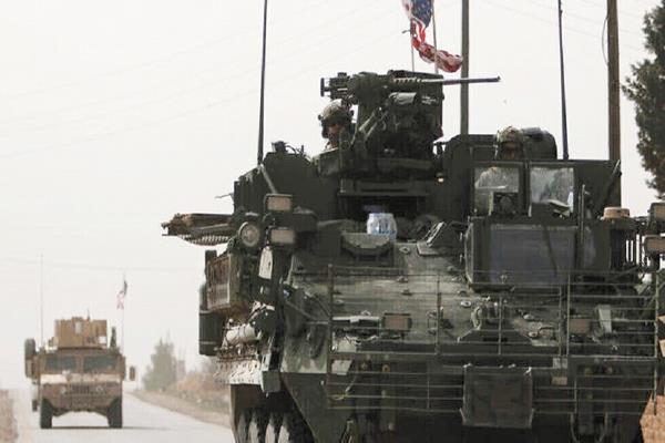  صورة أرشيفية لمدرعة عسكرية أمريكية فى سوريا  