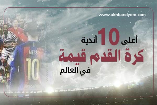 إنفوجراف | برشلونة يتصدر القائمة... أعلى 10 أندية كرة القدم قيمة في العالم