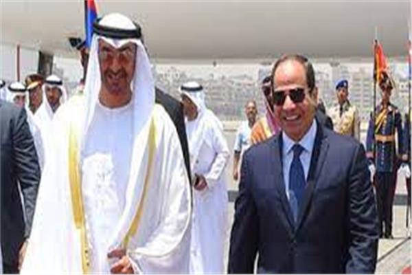 الرئيس عبد الفتاح السيسي والشيخ محمد بن زايد