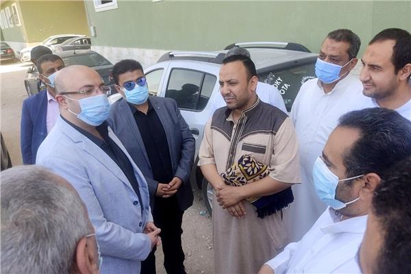 جانب من جولة تفقدية لمحافظ بني سويف