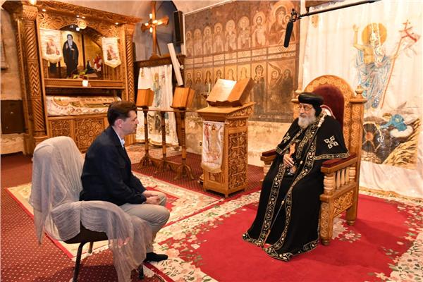  البابا تواضروس يجري لقاءا مع التلفزيون الألماني