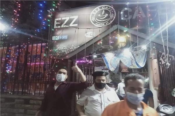  المقاهي المخالفة بحدائق القبة