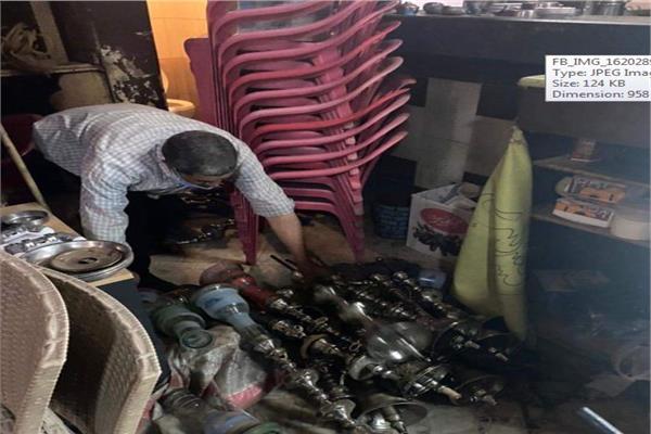 حملة لضبط الشيش وغلق المقاهي بمدينة نصر