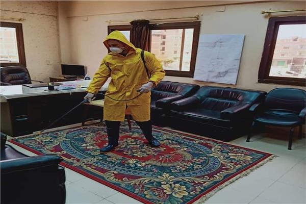 تطهير المباني والإنشاءات التابعة لشركة مياه المنوفية
