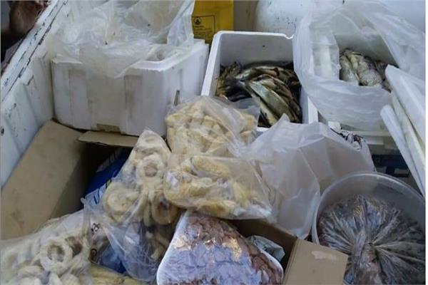 ضبط 37.5دقيق مدعم و طن و780 كيلو اسماك غير صالحة 