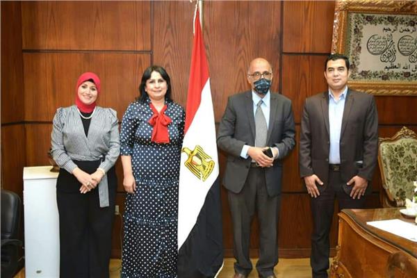 تفعيل أعمال إدارة الوافدين بمعهد الكبد القومى  بجامعة المنوفية 