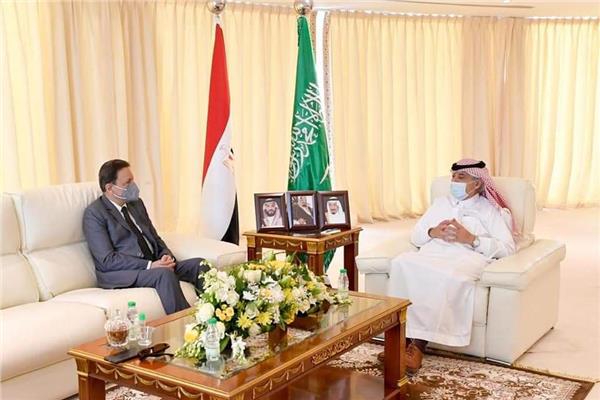 كرم جبر و عبد الله بن محمد آل الشيخ رئيس مجلس الشورى السعودى 