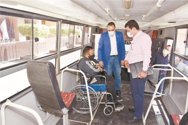  مينى باص لذوى الهمم بالشرقية