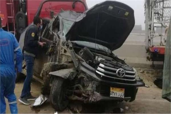 حادث تصادم في العاصمة الإدارية