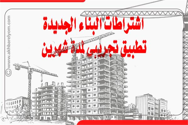 إنفوجراف| اشتراطات البناء الجديدة تطبيق تجريبي لمدة شهرين