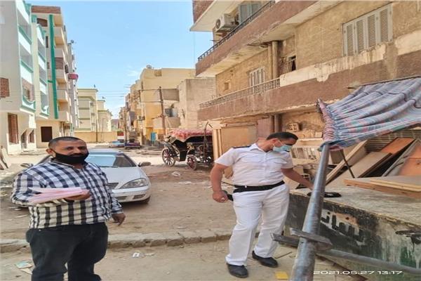 غلق وتشميع 4 ورش تعمل بدون ترخيص فى أسوان