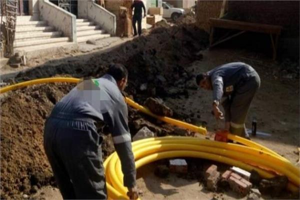  توصيل الغاز الطبيعى بالمنيا