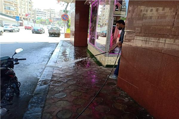 حملة نظافة وتطهير بالدقي في الجيزة