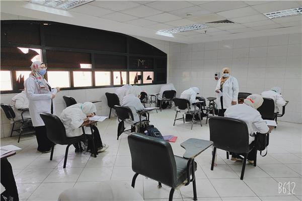 انتهاء امتحانات العملي بكلية التمريض بجامعة الأزهر