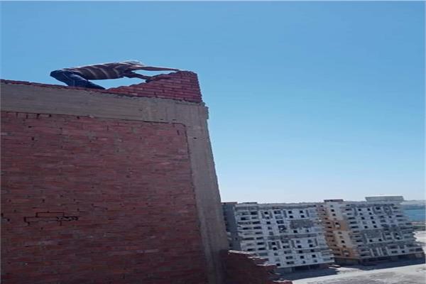 البرجاية إيقاف أعمال مخالفة بدون ترخيص وحملات نظافة بالمنيا