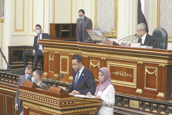 المستشار د. حنفى جبالي خلال ترأسه جلسة مجلس النواب 