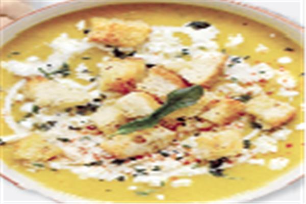 شوربة القرع بالجبنة