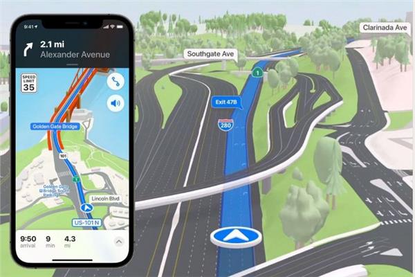 تطبيق Apple Maps 