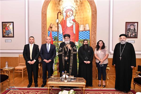 البابا تواضروس  يستقبل سفير الأردن   