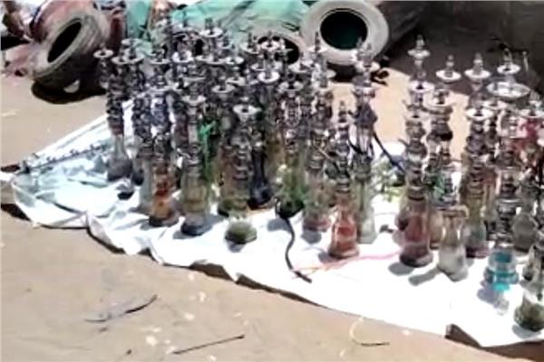 إعدام ١٢٥ شيشة بكفر الدوار