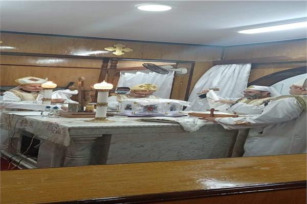 الأنبا دانيال يترأس قداس عيد الصعود المجيد