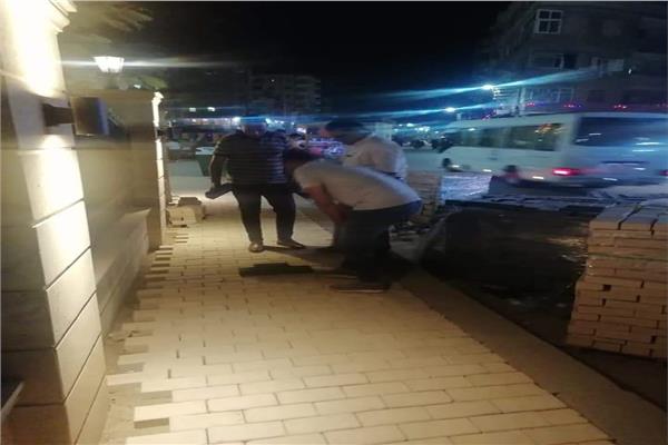  عبد ربه يتابع اعمال التطوير بمدينه منوف