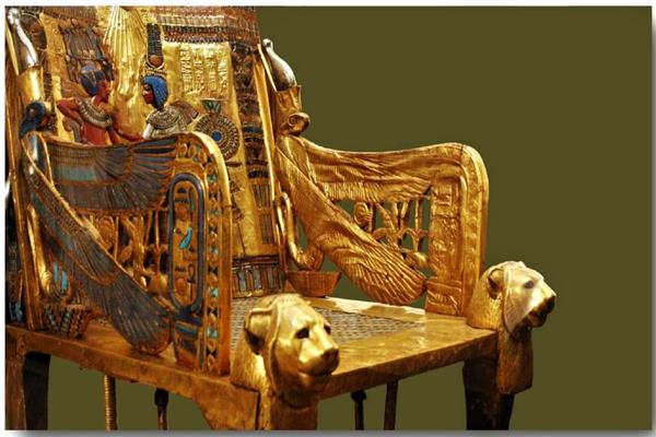 التفاصيل المذهلة لكرسى الملك توت عنخ أمون